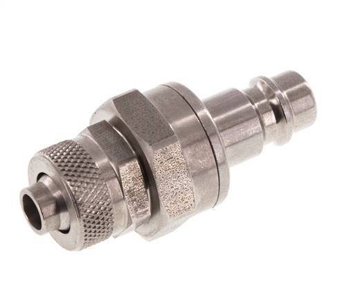 RVS DN 7.2 (Euro) Luchtkoppeling Insteeknippel 8x10 mm Push-On Double Shut-Off
