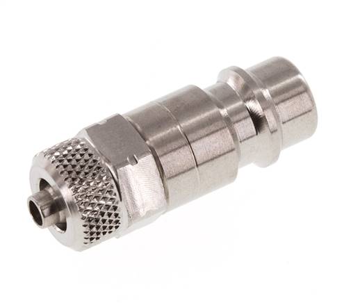 RVS 316L DN 7.2 (Euro) Luchtkoppeling Insteeknippel 4x6 mm Push-On