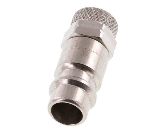 RVS 316L DN 7.2 (Euro) Luchtkoppeling Insteeknippel 4x6 mm Push-On