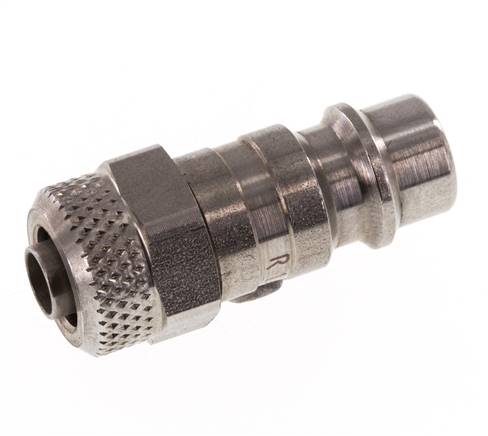 RVS 316L DN 7.2 (Euro) Luchtkoppeling Insteeknippel 6x8 mm Push-On