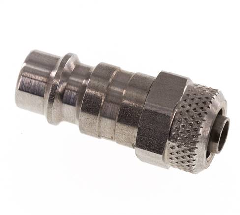 RVS 316L DN 7.2 (Euro) Luchtkoppeling Insteeknippel 6x8 mm Push-On