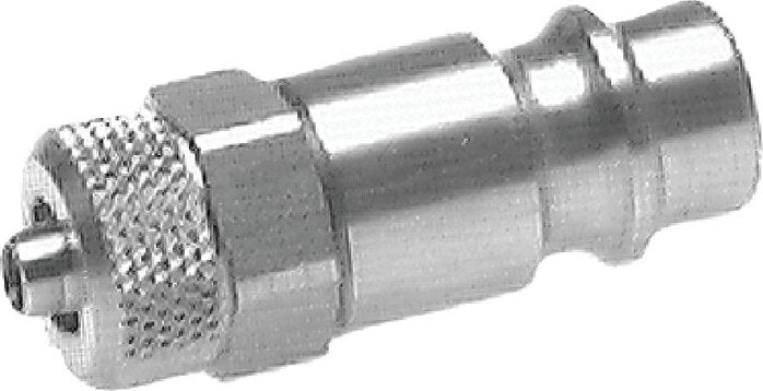 RVS 316L DN 7.2 (Euro) Luchtkoppeling Insteeknippel 8x10 mm Push-On Double Shut-Off