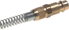 Vernikkeld Messing DN 7.2 (Euro) Luchtkoppeling Insteeknippel 4x6 mm Push-On Buigbescherming Draaibaar