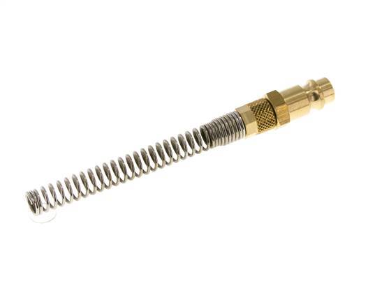 Messing DN 7.2 (Euro) Luchtkoppeling Insteeknippel 4x6 mm Push-On Buigbescherming