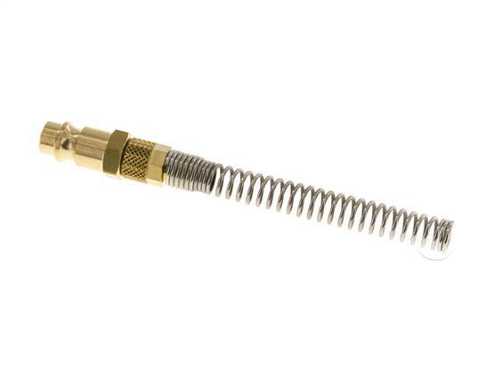 Messing DN 7.2 (Euro) Luchtkoppeling Insteeknippel 4x6 mm Push-On Buigbescherming