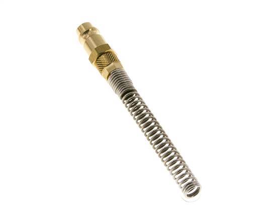 Messing DN 7.2 (Euro) Luchtkoppeling Insteeknippel 4x6 mm Push-On Buigbescherming