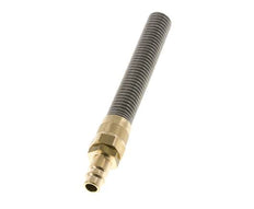 Messing DN 7.2 (Euro) Luchtkoppeling Insteeknippel 6x8 mm Push-On Buigbescherming met Terugslagklep
