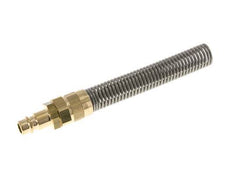 Messing DN 7.2 (Euro) Luchtkoppeling Insteeknippel 9x12 mm Push-On Buigbescherming