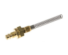 Messing DN 7.2 (Euro) Luchtkoppeling Insteeknippel 4x6 mm Push-On Buigbescherming Double Shut-Off