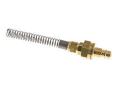 Messing DN 7.2 (Euro) Luchtkoppeling Insteeknippel 6x8 mm Push-On Buigbescherming Double Shut-Off