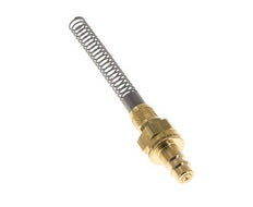 Messing DN 7.2 (Euro) Luchtkoppeling Insteeknippel 6x8 mm Push-On Buigbescherming Double Shut-Off