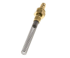 Messing DN 7.2 (Euro) Luchtkoppeling Insteeknippel 6x8 mm Push-On Buigbescherming Double Shut-Off