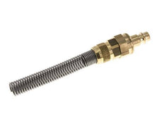 Messing DN 7.2 (Euro) Luchtkoppeling Insteeknippel 8x10 mm Push-On Buigbescherming Double Shut-Off