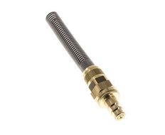 Messing DN 7.2 (Euro) Luchtkoppeling Insteeknippel 8x10 mm Push-On Buigbescherming Double Shut-Off