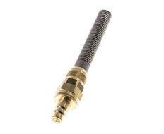 Messing DN 7.2 (Euro) Luchtkoppeling Insteeknippel 8x10 mm Push-On Buigbescherming Double Shut-Off