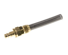 Messing DN 7.2 (Euro) Luchtkoppeling Insteeknippel 8x10 mm Push-On Buigbescherming Double Shut-Off