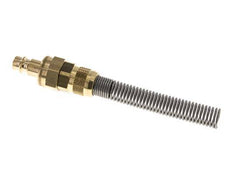 Messing DN 7.2 (Euro) Luchtkoppeling Insteeknippel 8x10 mm Push-On Buigbescherming Double Shut-Off
