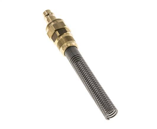 Messing DN 7.2 (Euro) Luchtkoppeling Insteeknippel 8x10 mm Push-On Buigbescherming Double Shut-Off
