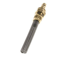 Messing DN 7.2 (Euro) Luchtkoppeling Insteeknippel 8x10 mm Push-On Buigbescherming Double Shut-Off