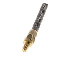 Messing DN 7.2 (Euro) Luchtkoppeling Insteeknippel 9x12 mm Push-On Buigbescherming Double Shut-Off