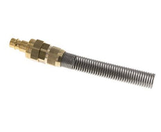 Messing DN 7.2 (Euro) Luchtkoppeling Insteeknippel 9x12 mm Push-On Buigbescherming Double Shut-Off