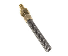 Messing DN 7.2 (Euro) Luchtkoppeling Insteeknippel 9x12 mm Push-On Buigbescherming Double Shut-Off