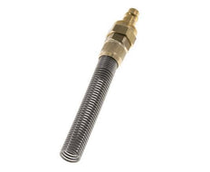 Messing DN 7.2 (Euro) Luchtkoppeling Insteeknippel 9x12 mm Push-On Buigbescherming Double Shut-Off