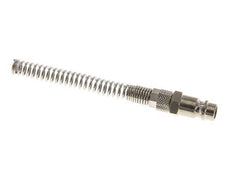 Vernikkeld Messing DN 7.2 (Euro) Luchtkoppeling Insteeknippel 4x6 mm Push-On Buigbescherming
