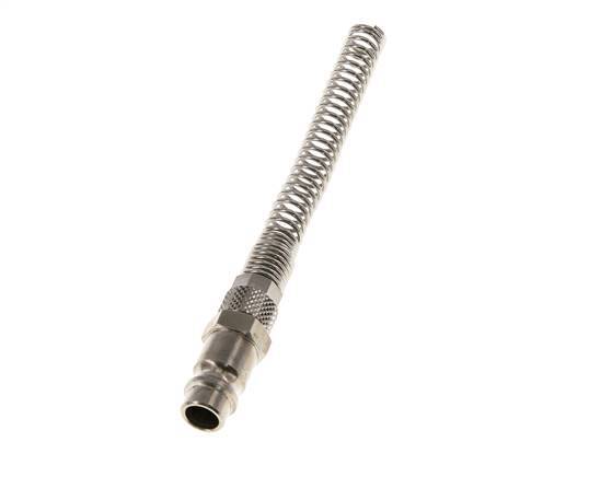 Vernikkeld Messing DN 7.2 (Euro) Luchtkoppeling Insteeknippel 4x6 mm Push-On Buigbescherming