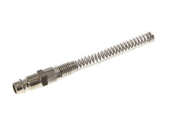 Vernikkeld Messing DN 7.2 (Euro) Luchtkoppeling Insteeknippel 4x6 mm Push-On Buigbescherming