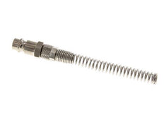 Vernikkeld Messing DN 7.2 (Euro) Luchtkoppeling Insteeknippel 4x6 mm Push-On Buigbescherming