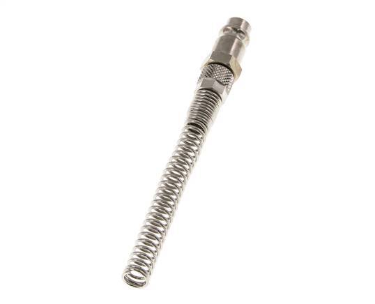 Vernikkeld Messing DN 7.2 (Euro) Luchtkoppeling Insteeknippel 4x6 mm Push-On Buigbescherming