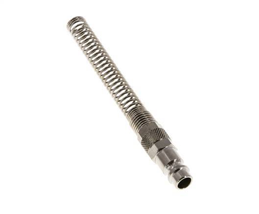 Vernikkeld Messing DN 7.2 (Euro) Luchtkoppeling Insteeknippel 6x8 mm Push-On Buigbescherming