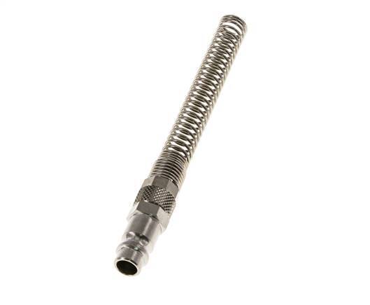 Vernikkeld Messing DN 7.2 (Euro) Luchtkoppeling Insteeknippel 6x8 mm Push-On Buigbescherming