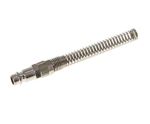 Vernikkeld Messing DN 7.2 (Euro) Luchtkoppeling Insteeknippel 6x8 mm Push-On Buigbescherming