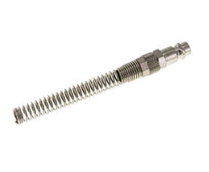 Vernikkeld Messing DN 7.2 (Euro) Luchtkoppeling Insteeknippel 6x8 mm Push-On Buigbescherming