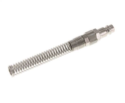 Vernikkeld Messing DN 7.2 (Euro) Luchtkoppeling Insteeknippel 8x10 mm Push-On Buigbescherming