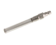 Vernikkeld Messing DN 7.2 (Euro) Luchtkoppeling Insteeknippel 8x10 mm Push-On Buigbescherming