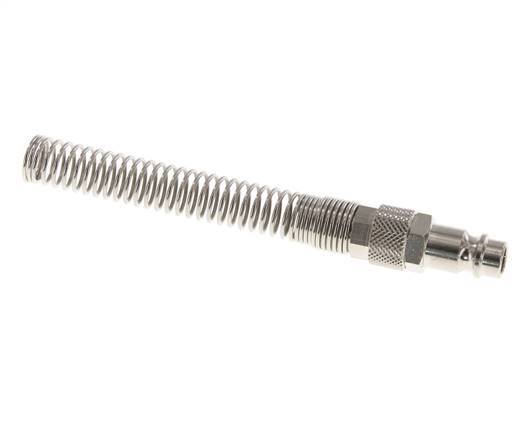 Vernikkeld Messing DN 7.2 (Euro) Luchtkoppeling Insteeknippel 8x10 mm Push-On Buigbescherming