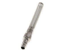 Vernikkeld Messing DN 7.2 (Euro) Luchtkoppeling Insteeknippel 8x10 mm Push-On Buigbescherming