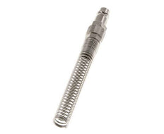 Vernikkeld Messing DN 7.2 (Euro) Luchtkoppeling Insteeknippel 8x10 mm Push-On Buigbescherming