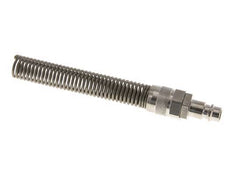 Vernikkeld Messing DN 7.2 (Euro) Luchtkoppeling Insteeknippel 9x12 mm Push-On Buigbescherming