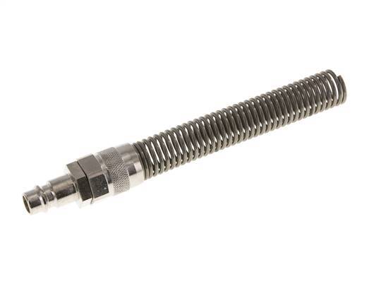 Vernikkeld Messing DN 7.2 (Euro) Luchtkoppeling Insteeknippel 9x12 mm Push-On Buigbescherming