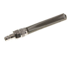 Vernikkeld Messing DN 7.2 (Euro) Luchtkoppeling Insteeknippel 9x12 mm Push-On Buigbescherming