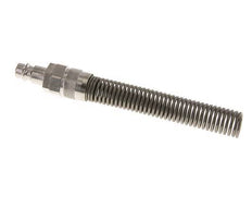 Vernikkeld Messing DN 7.2 (Euro) Luchtkoppeling Insteeknippel 9x12 mm Push-On Buigbescherming