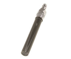 Vernikkeld Messing DN 7.2 (Euro) Luchtkoppeling Insteeknippel 9x12 mm Push-On Buigbescherming