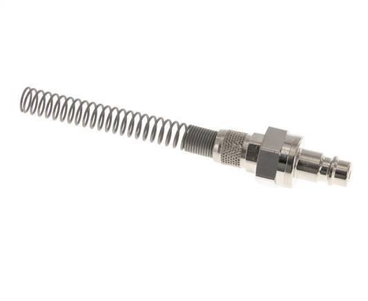 Vernikkeld Messing DN 7.2 (Euro) Luchtkoppeling Insteeknippel 6x8 mm Push-On Buigbescherming Double Shut-Off