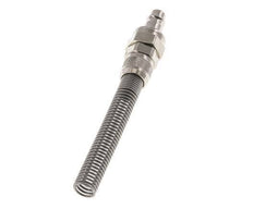 Vernikkeld Messing DN 7.2 (Euro) Luchtkoppeling Insteeknippel 8x10 mm Push-On Buigbescherming Double Shut-Off