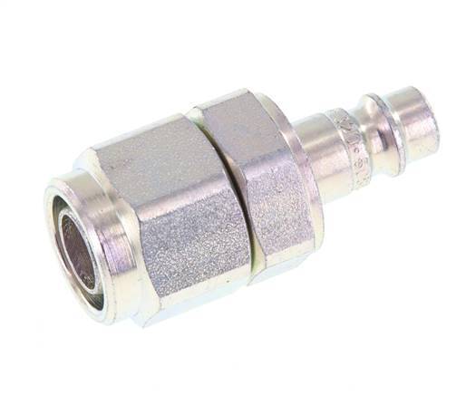 Hardened steel DN 7.2 (Euro) Air Coupling Plug 11x16 mm (streamline) Union Nut