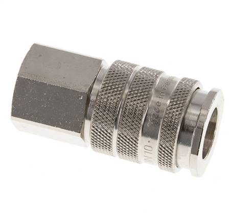 Vernikkeld Messing DN 10 Luchtkoppeling Snelkoppeling G 1/4 inch Binnendraad